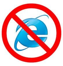 NO Internet Explorer